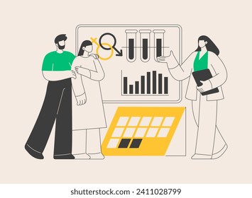 Family planning abstract concept vector illustration. Reproductive health service, family consultation, women healthcare, choosing contraception method, pregnancy planning abstract metaphor.