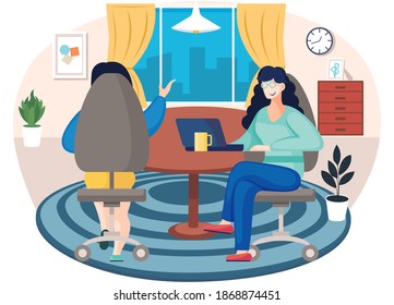 Family is playing a board game. Two persons spend time in different ways with board games and have fun. Girl and woman have a great time at home together. Female character works with laptop