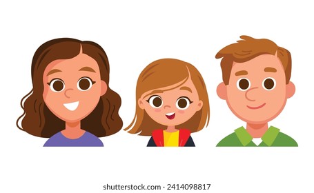 Family portrait. Cute girl with mom and dad. Parents and child. Happy family of 3 three members parents mom mother dad father and child kid daughter