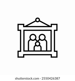 family portrait icon sign vector