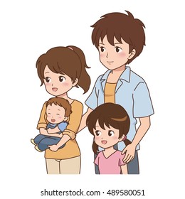 family pose