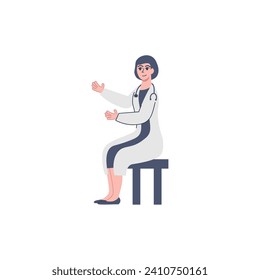 family pregnant mother pose element vector family
