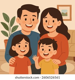 Family Print Design in Vector