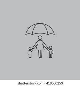  Family protect icon Vector