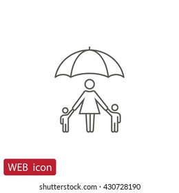 Family protect icon Vector