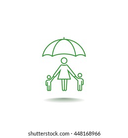  Family protect icon Vector. 