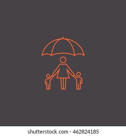  Family protect icon Vector. 