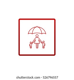  Family protect icon Vector. 
