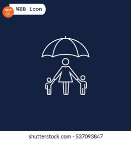  Family protect icon Vector. 