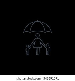  Family protect icon Vector. 