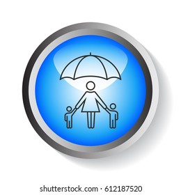  Family protect icon Vector. 