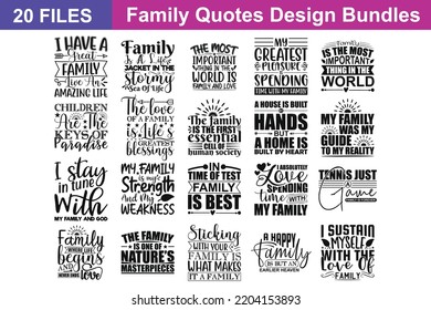 Family Quotes svg Bundle. Quotes about Family, Family cut files Bundle of 20 svg eps Files for Cutting Machines Cameo Cricut, Family Quotes