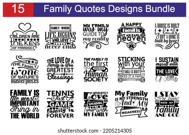 Family Quotes SVG Cut Files Designs Bundle. Family quotes SVG cut files, Family  quotes t shirt designs, Saying about Family .