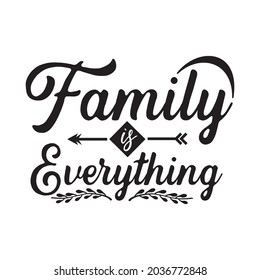 Family Quotes Svg Design Lettering Vector