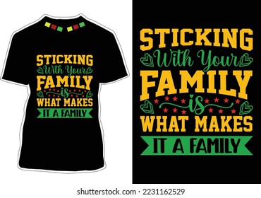 Family Quotes T-shirt Design vector