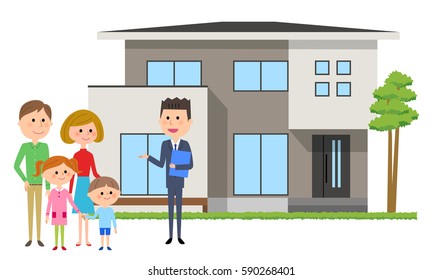 Family and real estate agent
