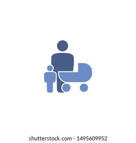 Family related on background for graphic and web design. Simple illustration. Internet concept symbol for website button or mobile app.