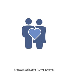 Family related on background for graphic and web design. Simple illustration. Internet concept symbol for website button or mobile app.