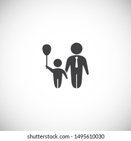 Family related on background for graphic and web design. Simple illustration. Internet concept symbol for website button or mobile app.
