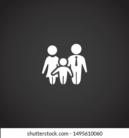 Family related on background for graphic and web design. Simple illustration. Internet concept symbol for website button or mobile app.