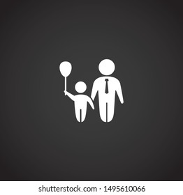 Family related on background for graphic and web design. Simple illustration. Internet concept symbol for website button or mobile app.