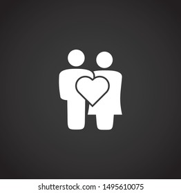 Family related on background for graphic and web design. Simple illustration. Internet concept symbol for website button or mobile app.