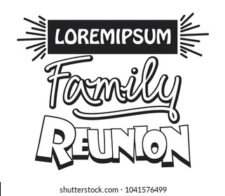 Family Reunion template design