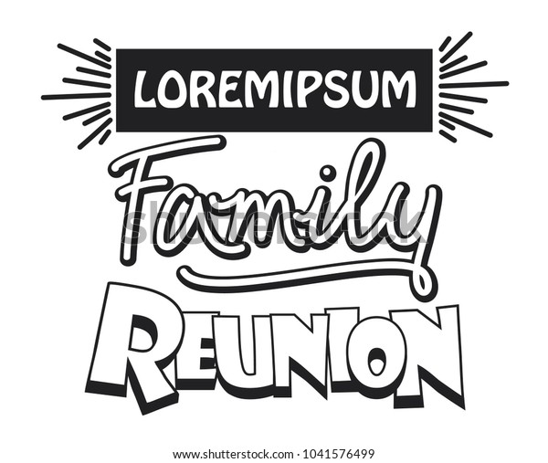 Family Reunion template
design