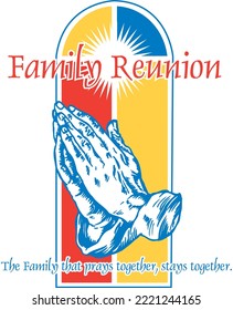 Family Reunion Tradition Vector Illustration