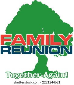 Family Reunion Tradition Vector Illustration