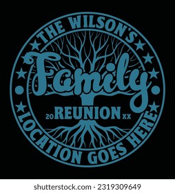 family reunion tshart art vector