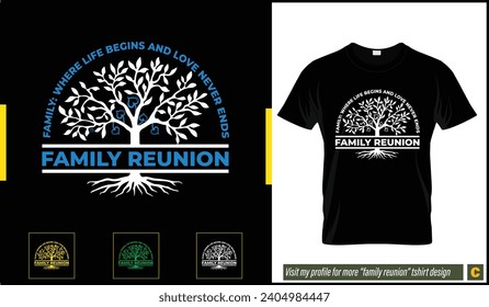 Family reunion tshirt design for free. 