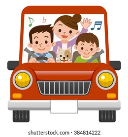 Family Rides Car Music Stock Vector (Royalty Free) 384814222 | Shutterstock