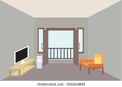 Family Room Vector Graphic Design