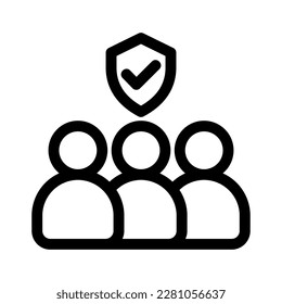 family safety icon or logo isolated sign symbol vector illustration - high quality black style vector icons
