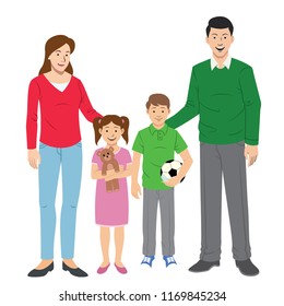 family set cartoon