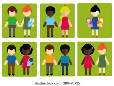 Family Set Vector