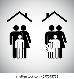 family sign graphic design, vector illustration