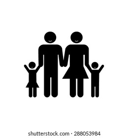 Family sign icon illustration