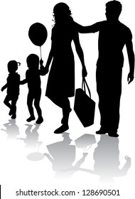 Family silhouette