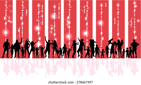 Family silhouette.