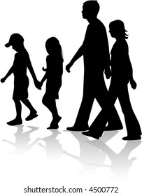 Family silhouette 3