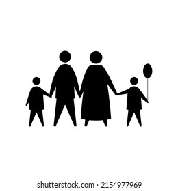 family silhouette avatar. family silhouette. family icon