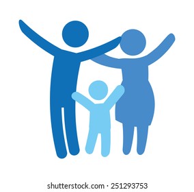 family silhouette design, vector illustration eps10 graphic 