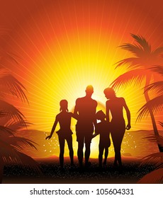 Family Beach Holiday Stock Vectors, Images & Vector Art | Shutterstock