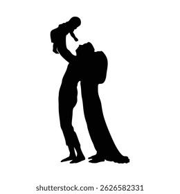 Family silhouette vector. silhouette of a family. silhouettes of people. group of people silhouettes. silhouette of a couple. silhouette of a young couple