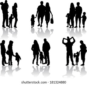 Family silhouettes