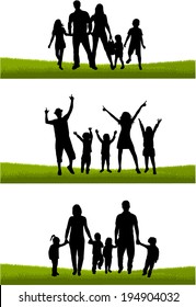 Family silhouettes