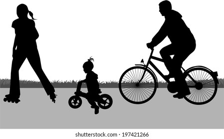 Family silhouettes