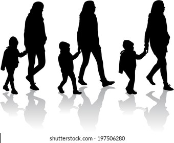 Family silhouettes